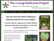 Tablet Screenshot of livingmedicineproject.com